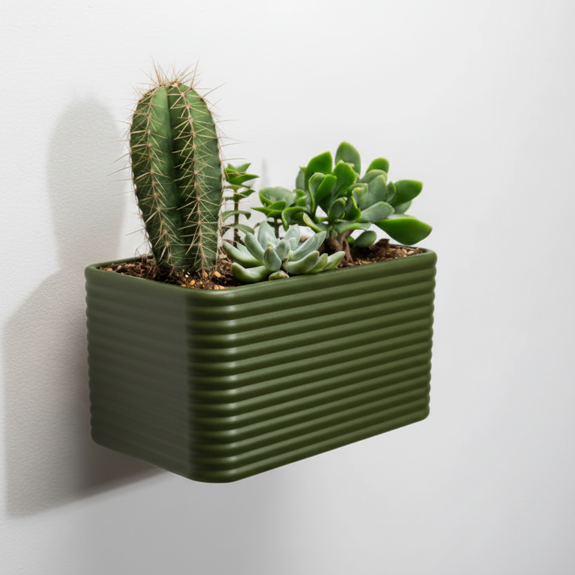 Geniş Duvar Saksı 7cm * 21 cm