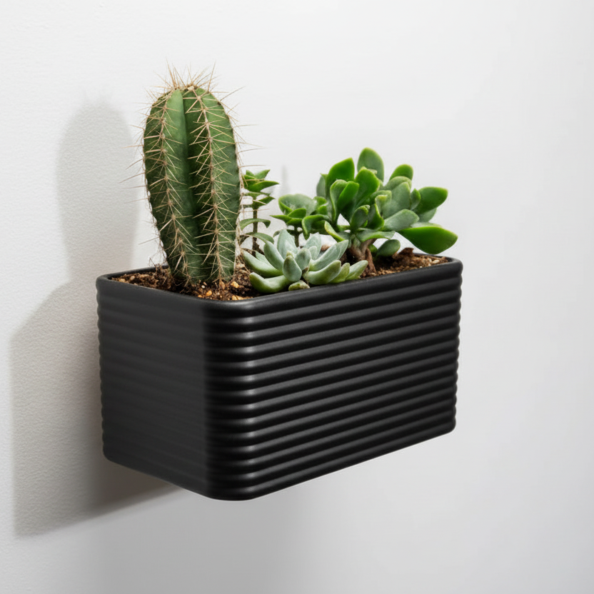 Geniş Duvar Saksı 7cm * 21 cm