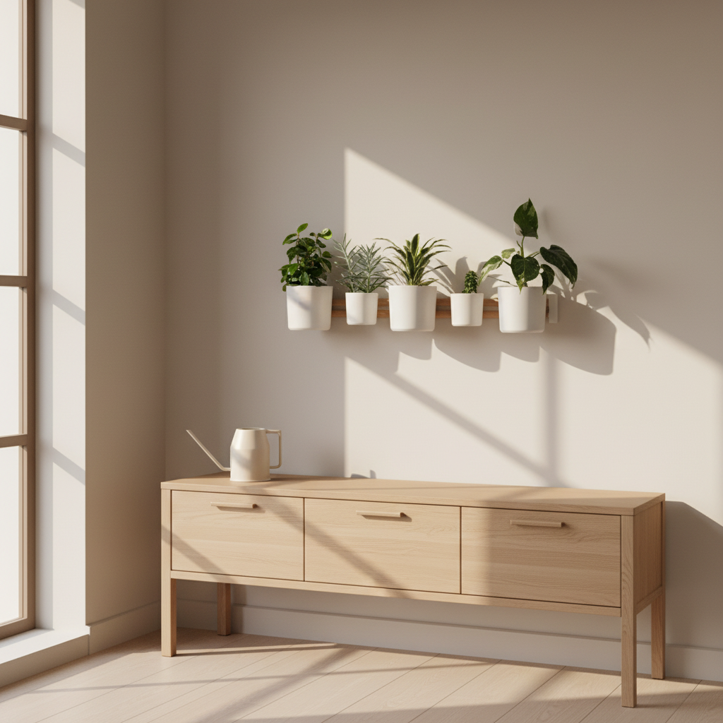 Horizontales Wandpflanzgefäß-Modul