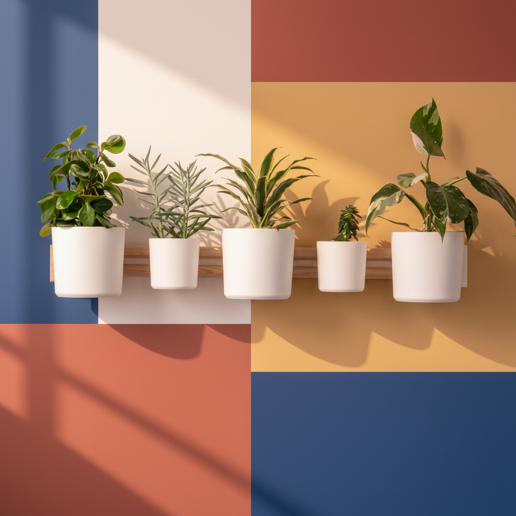 Horizontales Wandpflanzgefäß-Modul